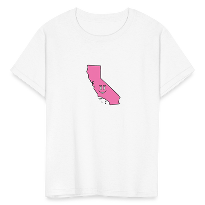 California STATEment Cuteness Kid's White Tee Shirt - white