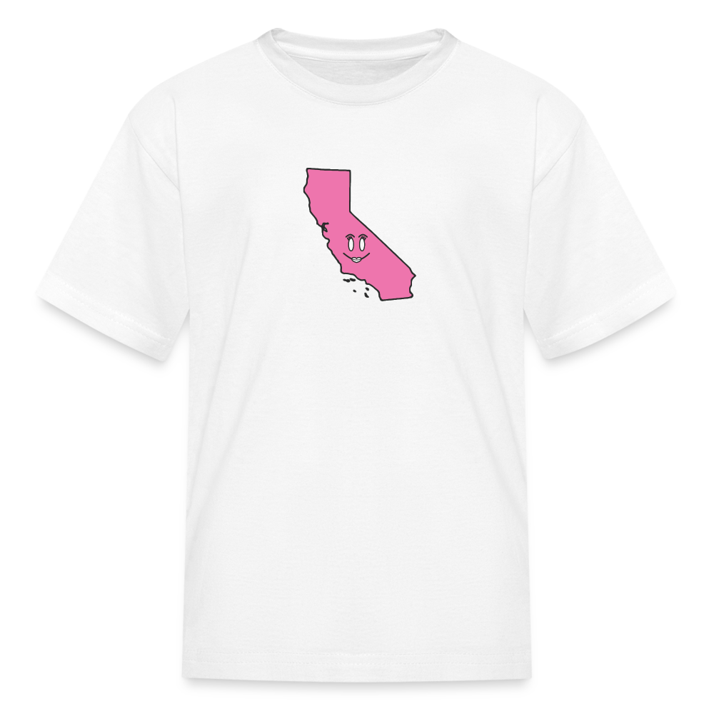 California STATEment Cuteness Kid's White Tee Shirt - white