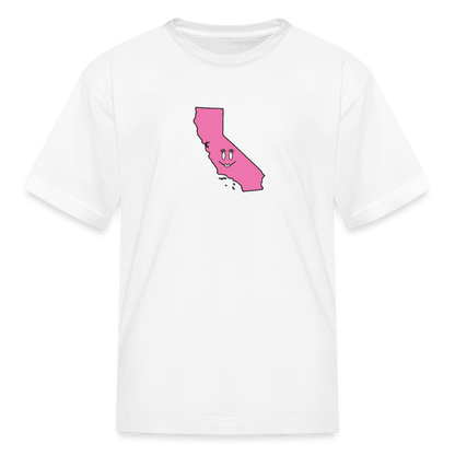 California STATEment Cuteness Kid's White Tee Shirt - white