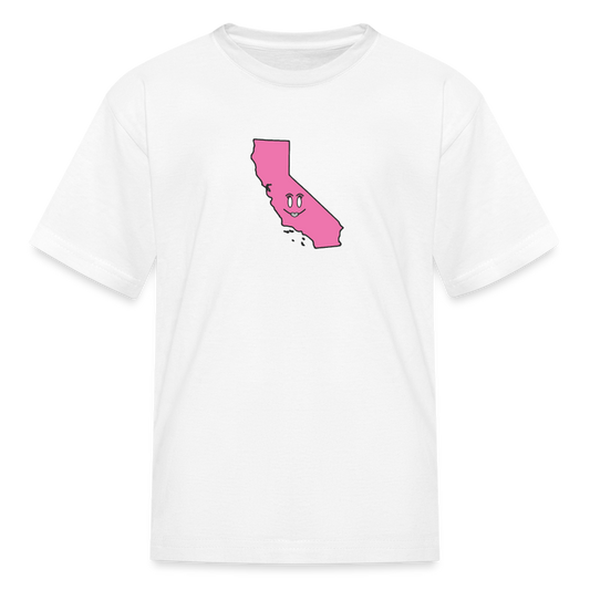 California STATEment Cuteness Kid's White Tee Shirt - white