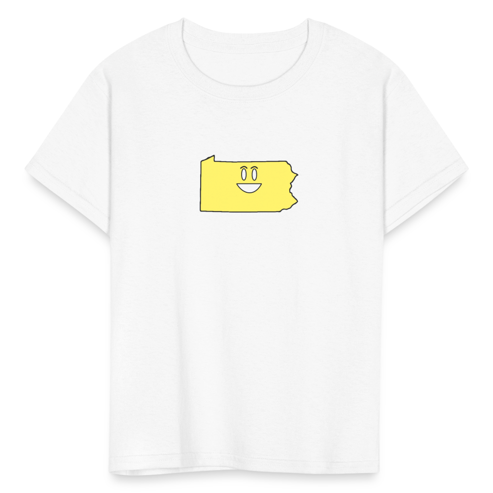 Pennsylvania STATEment Happy Kid's White Tee Shirt - white