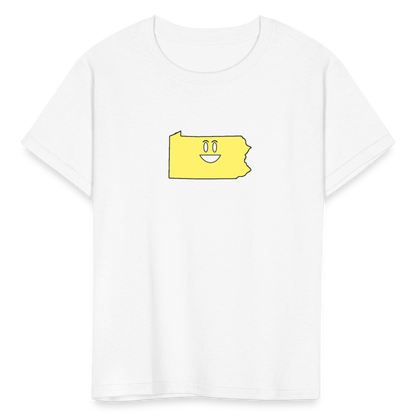 Pennsylvania STATEment Happy Kid's White Tee Shirt - white