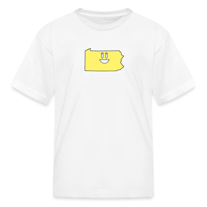 Pennsylvania STATEment Happy Kid's White Tee Shirt - white