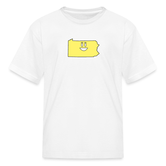 Pennsylvania STATEment Happy Kid's White Tee Shirt - white