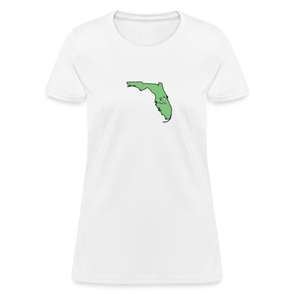 Florida STATEment Wasted Women's White Tee Shirt - white