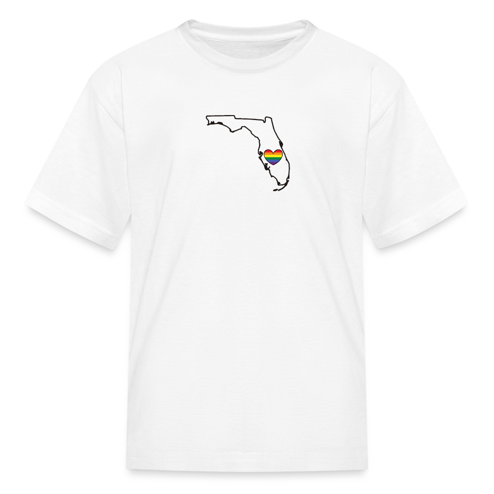 Florida STATEment Pride Kid's White Tee Shirt - white