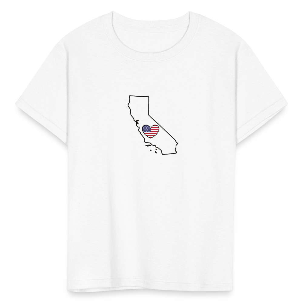 California STATEment Americana Kid's White Tee Shirt - white