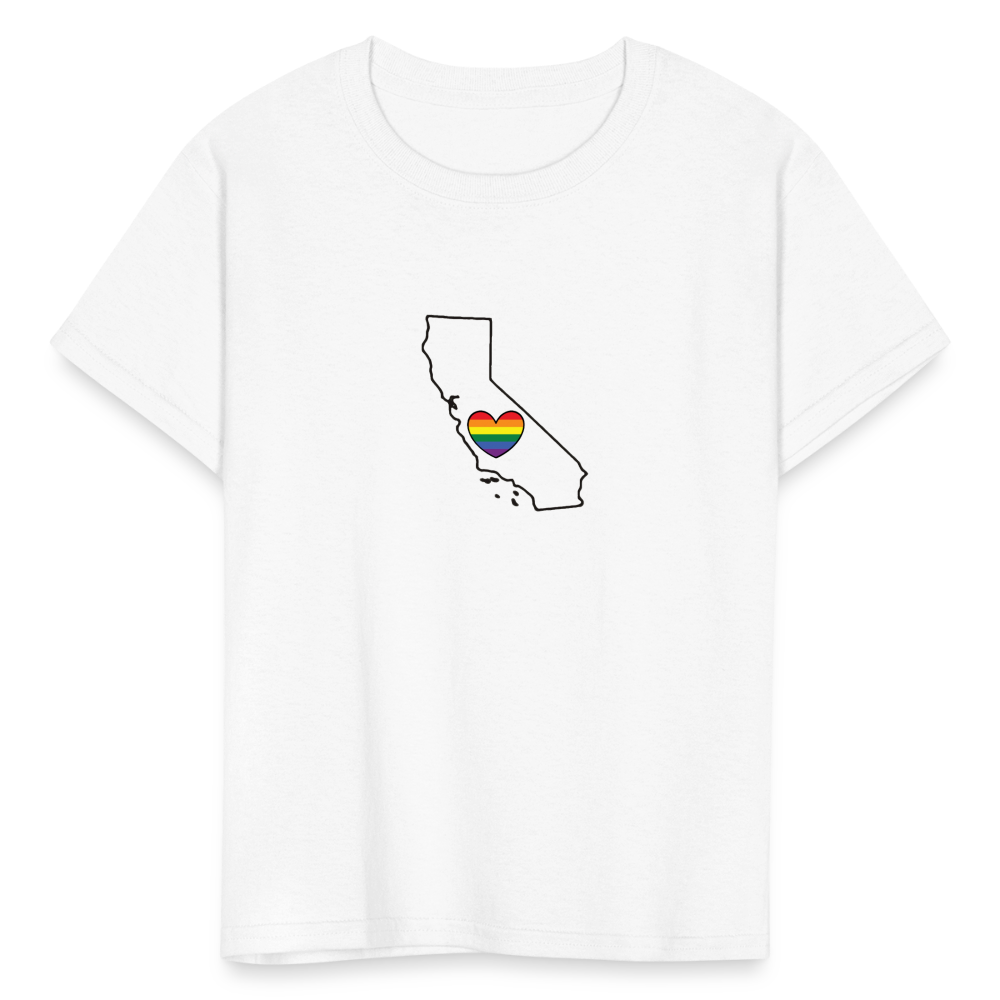 California STATEment Pride Kid's White Tee Shirt - white