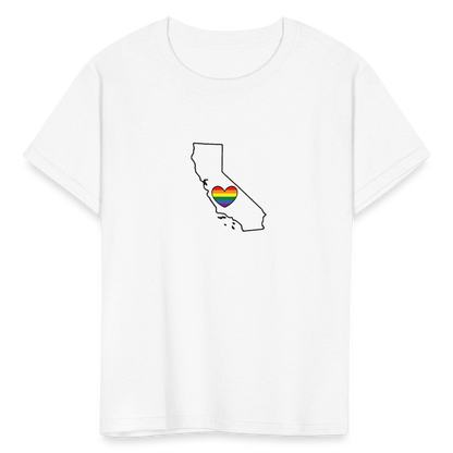 California STATEment Pride Kid's White Tee Shirt - white