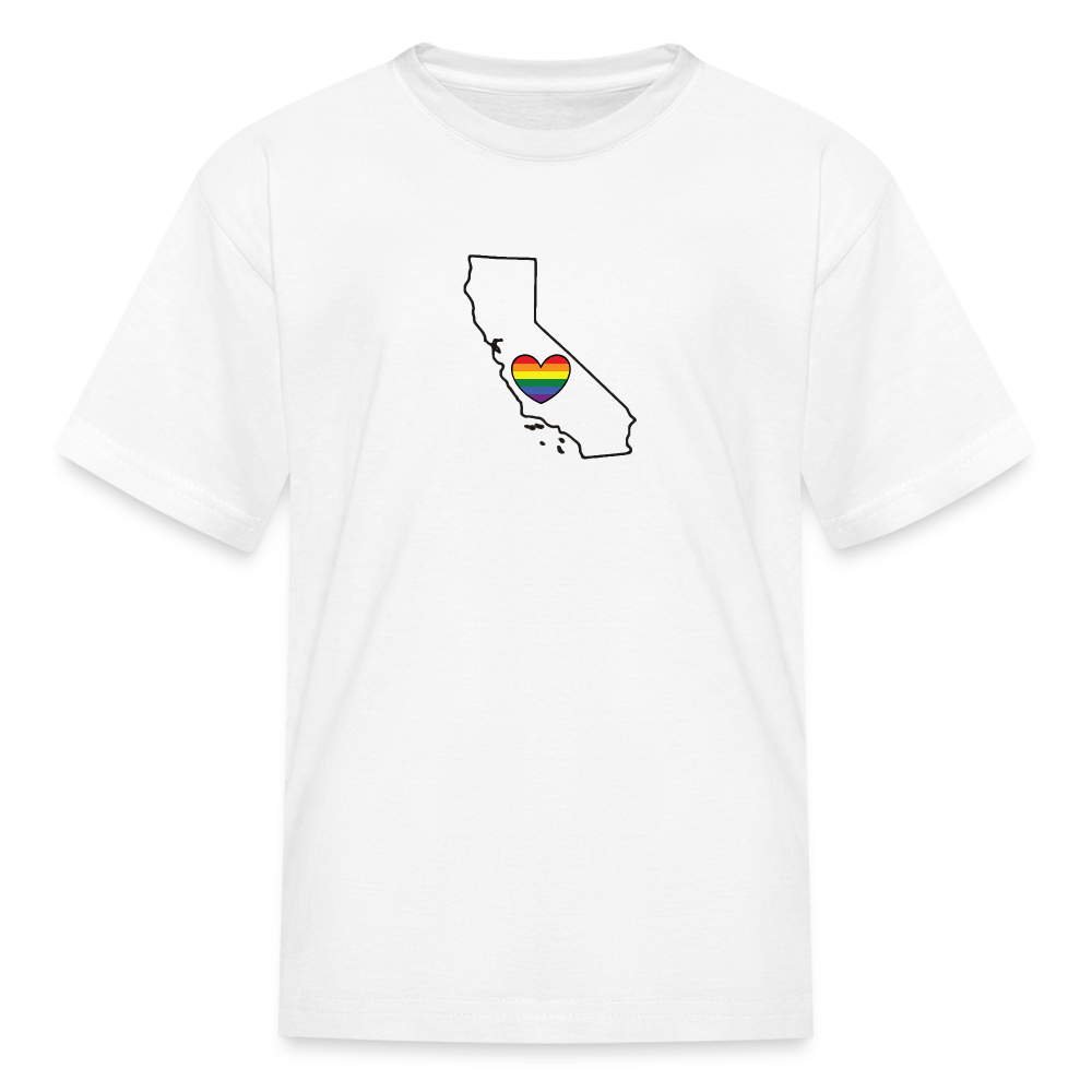 California STATEment Pride Kid's White Tee Shirt - white