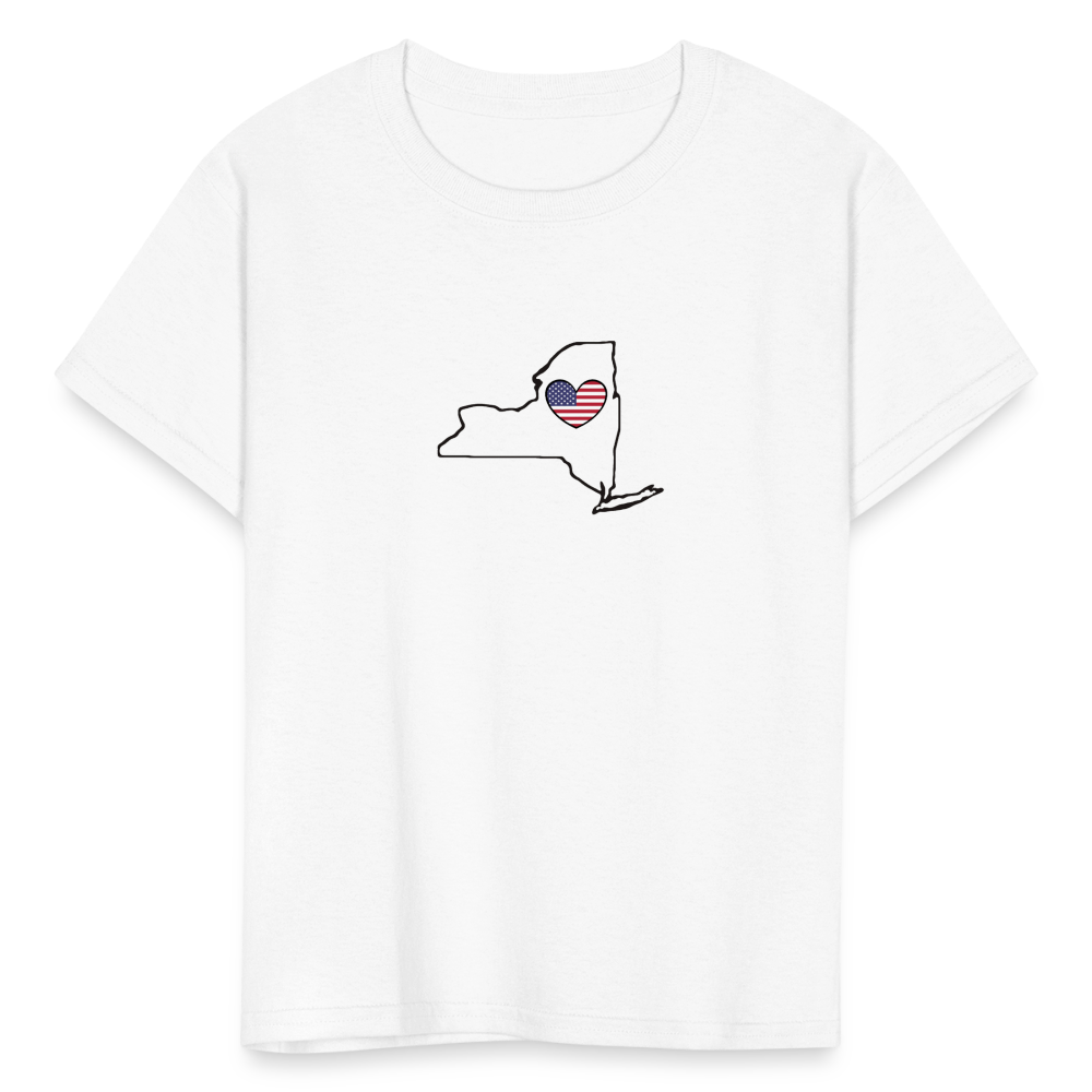 New York STATEment Americana Kid's White Tee Shirt - white