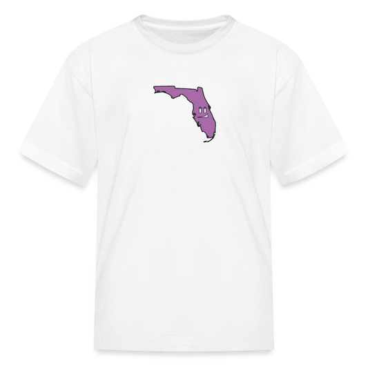 Florida STATEment Smirky Kid's White Tee Shirt - white
