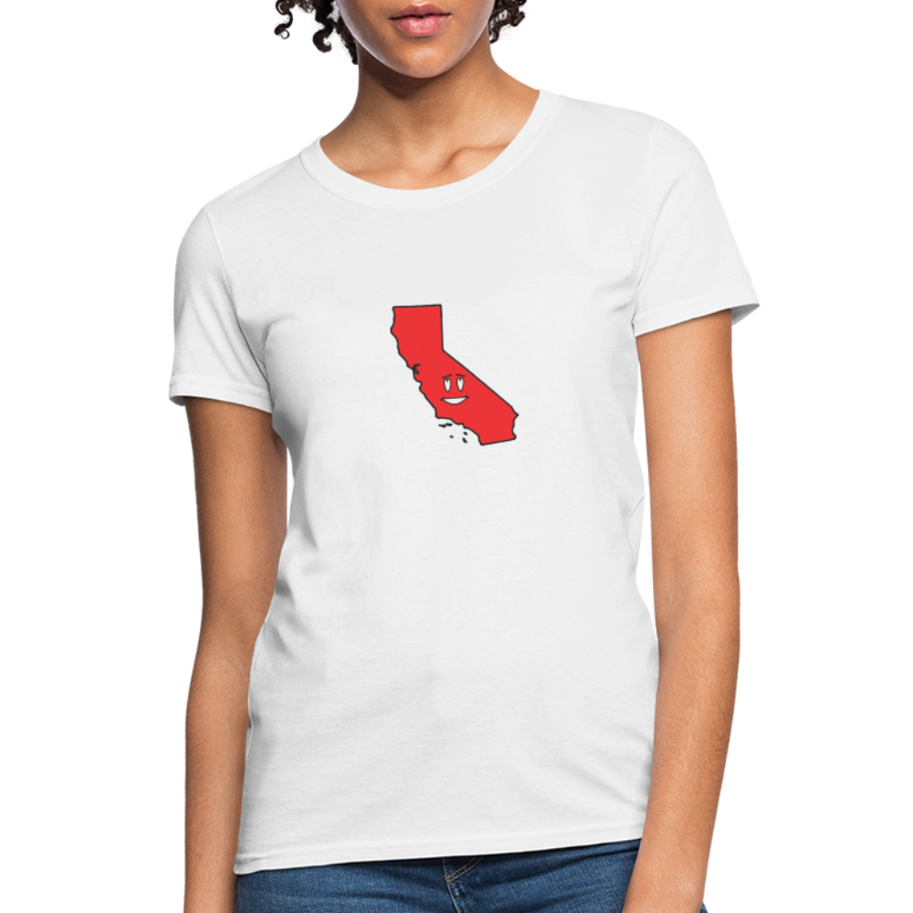 California STATEment Infatuated Women's White Tee Shirt - white