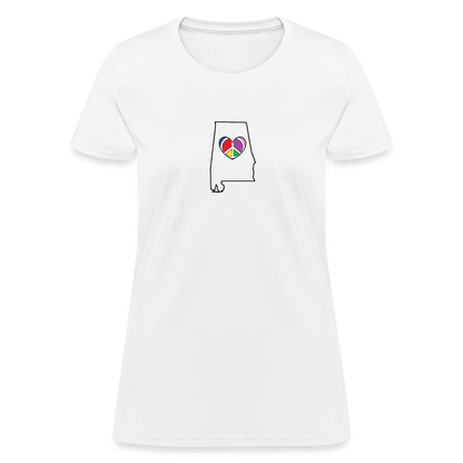 Alabama STATEment Peace Women's White Tee Shirt - white