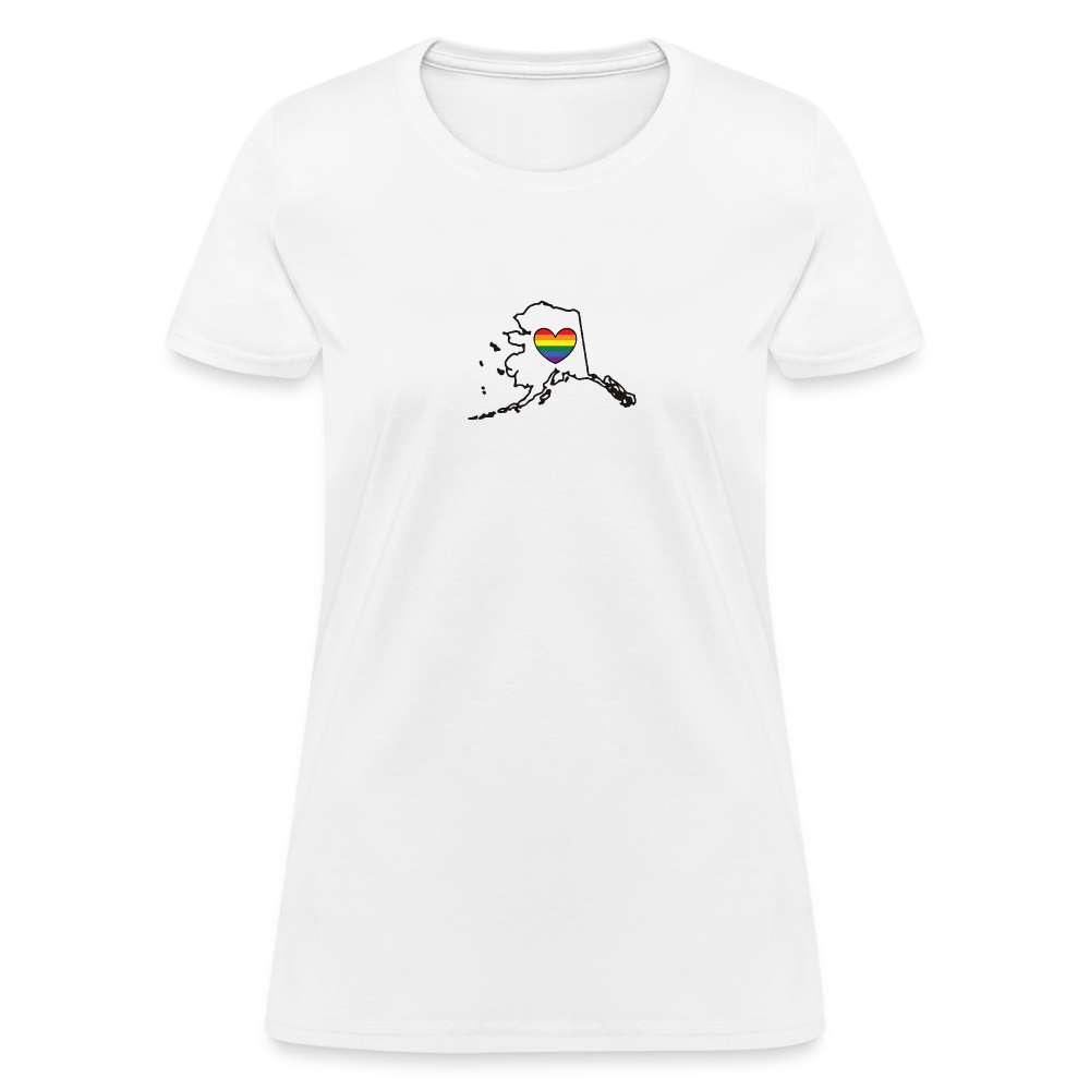 Alaska STATEment Pride Women's White Tee Shirt - white