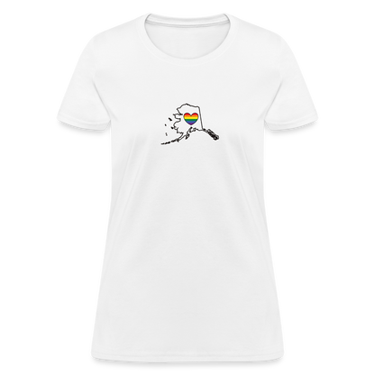 Alaska STATEment Pride Women's White Tee Shirt - white