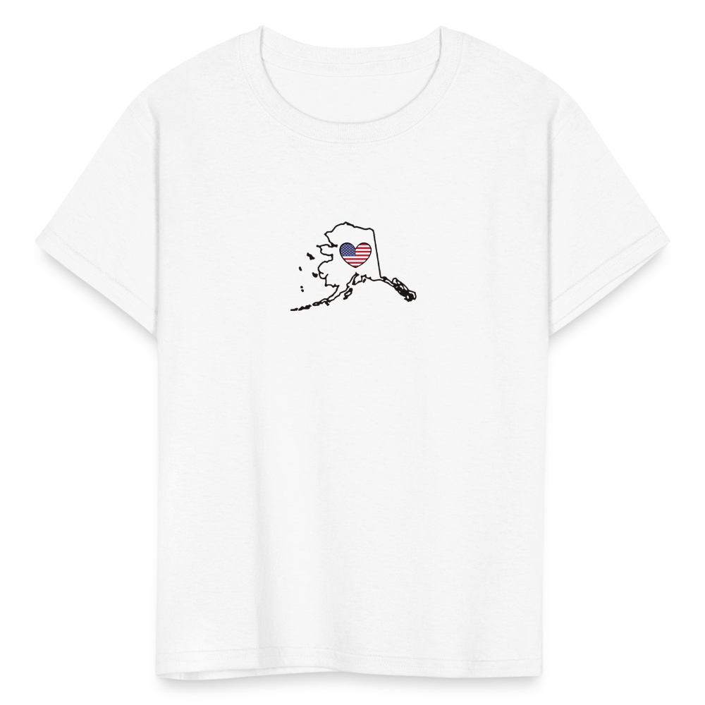 Alaska STATEment Americana Kid's White Tee Shirt - white