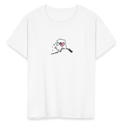 Alaska STATEment Americana Kid's White Tee Shirt - white
