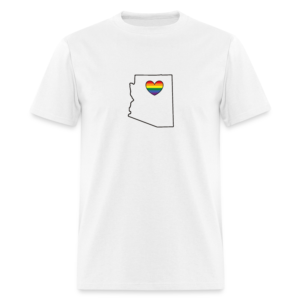 Arizona STATEment Pride Unisex/Men's White Tee Shirt - white