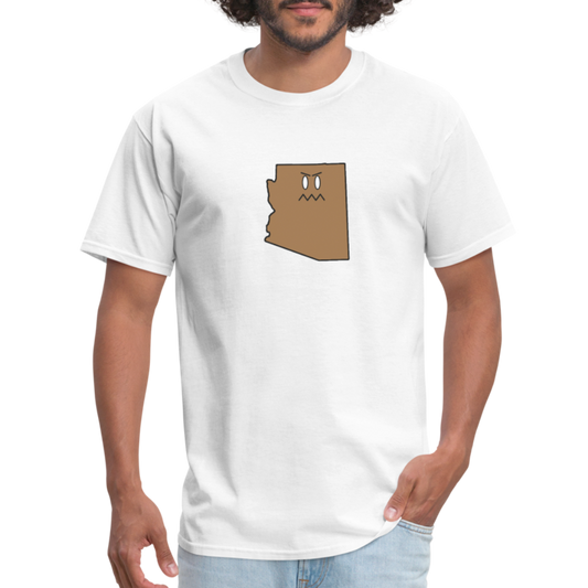 Arizona STATEment Grumpy Unisex/Men's White Tee Shirt - white