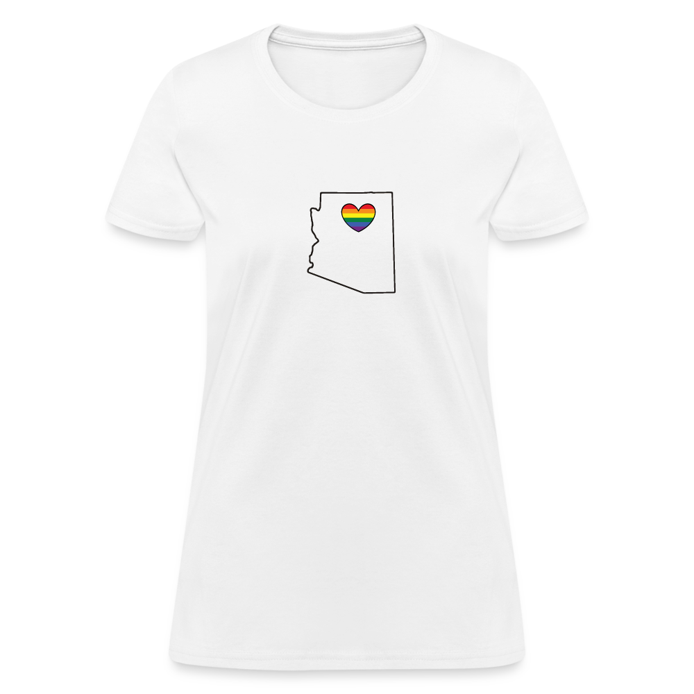 Arizona STATEment Pride Women's White Tee Shirt - white