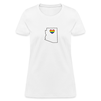 Arizona STATEment Pride Women's White Tee Shirt - white