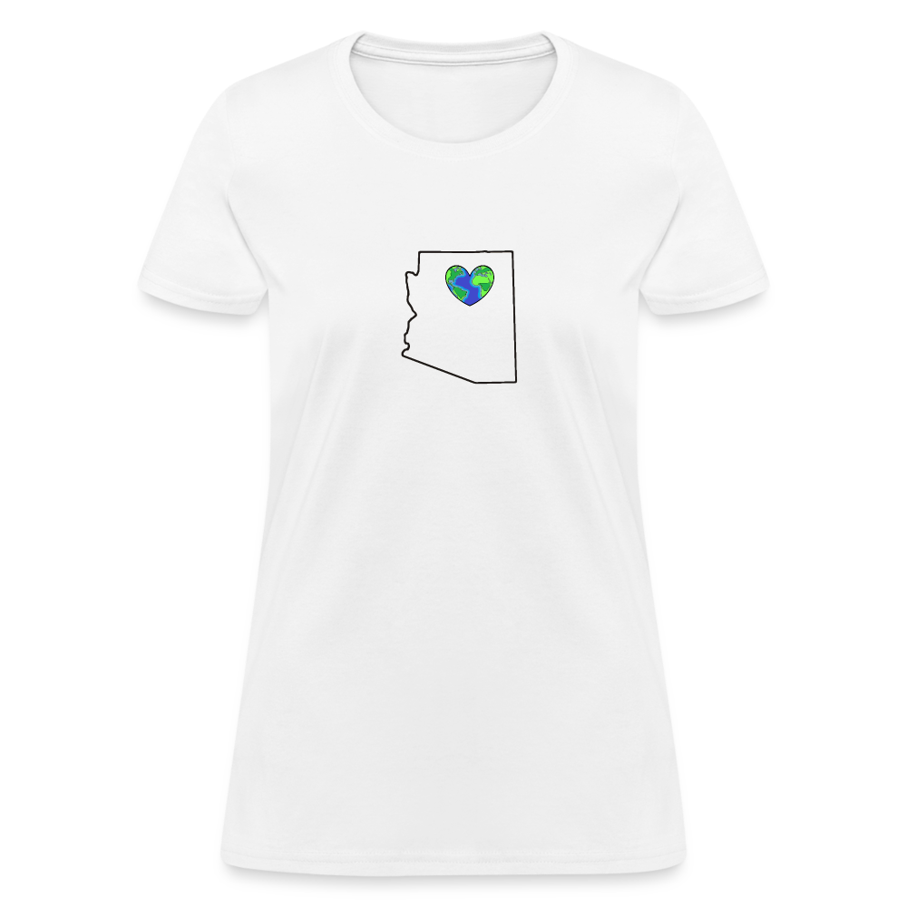 Arizona STATEment Earth Women's White Tee Shirt - white