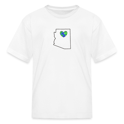 Arizona STATEment Earth Kid's White Tee Shirt - white