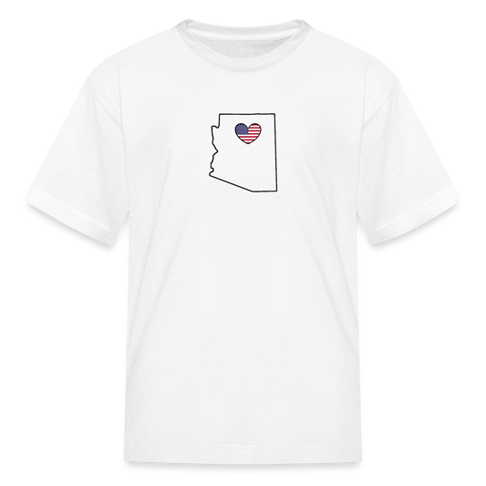 Arizona STATEment Americana Kid's White Tee Shirt - white