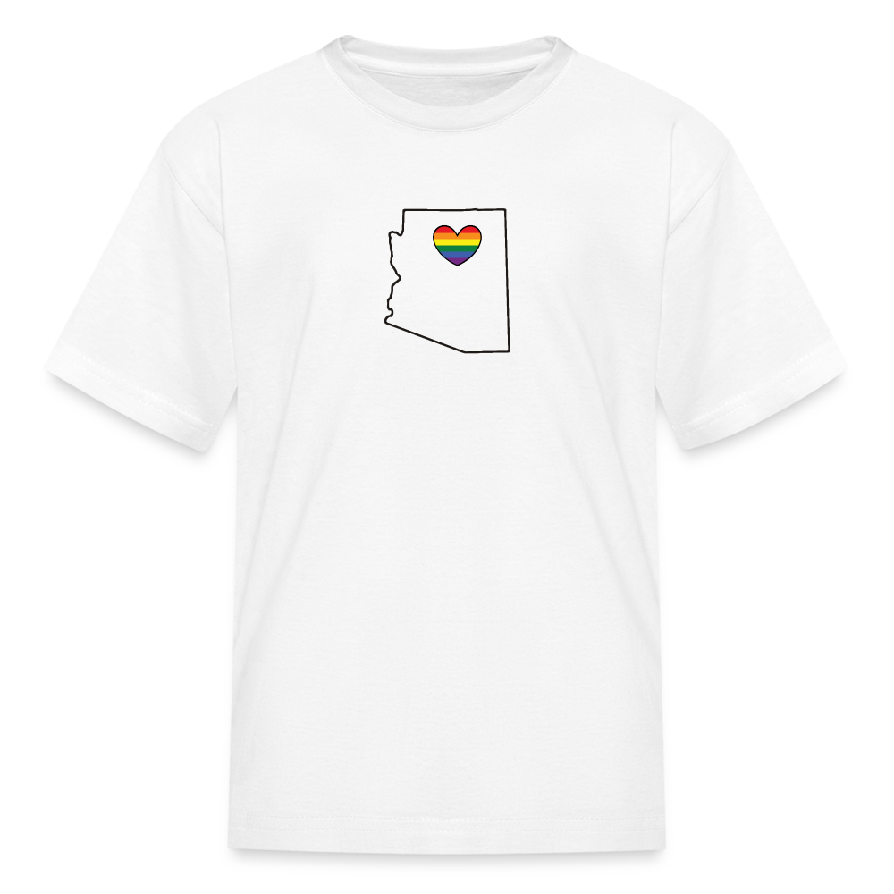 Arizona STATEment Pride Kid's White Tee Shirt - white