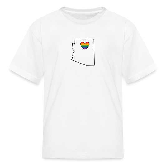 Arizona STATEment Pride Kid's White Tee Shirt - white