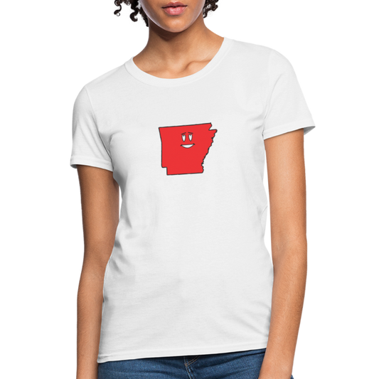 Arkansas STATEment Infatuated Women's White Tee Shirt - white