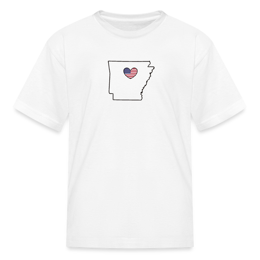 Arkansas STATEment Americana Kid's White Tee Shirt - white
