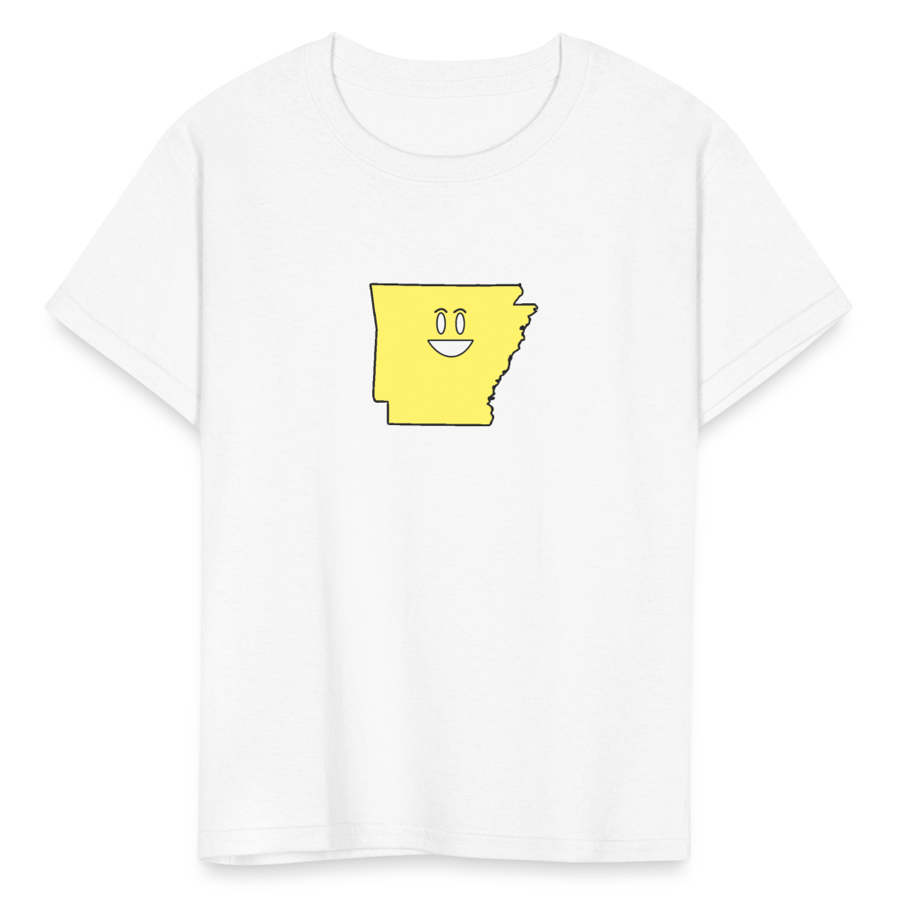 Arkansas STATEment Happy Kid's White Tee Shirt - white