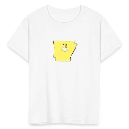 Arkansas STATEment Happy Kid's White Tee Shirt - white