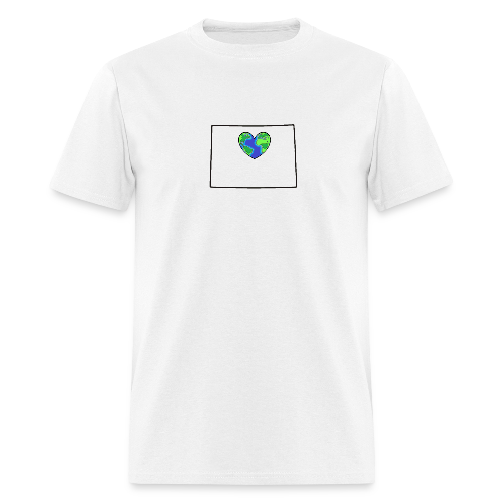 Colorado STATEment Earth Unisex/Men's White Tee Shirt - white