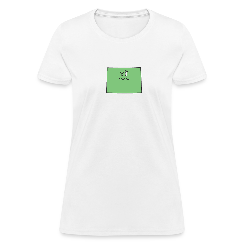 Colorado STATEment Wasted Women's White Tee Shirt - white