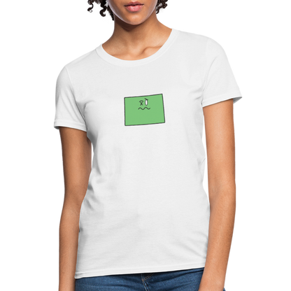 Colorado STATEment Wasted Women's White Tee Shirt - white