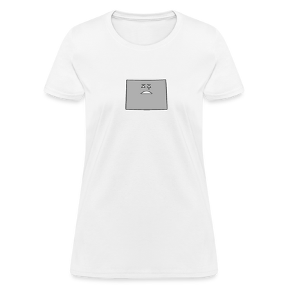 Colorado STATEment Moody Women's White Tee Shirt - white