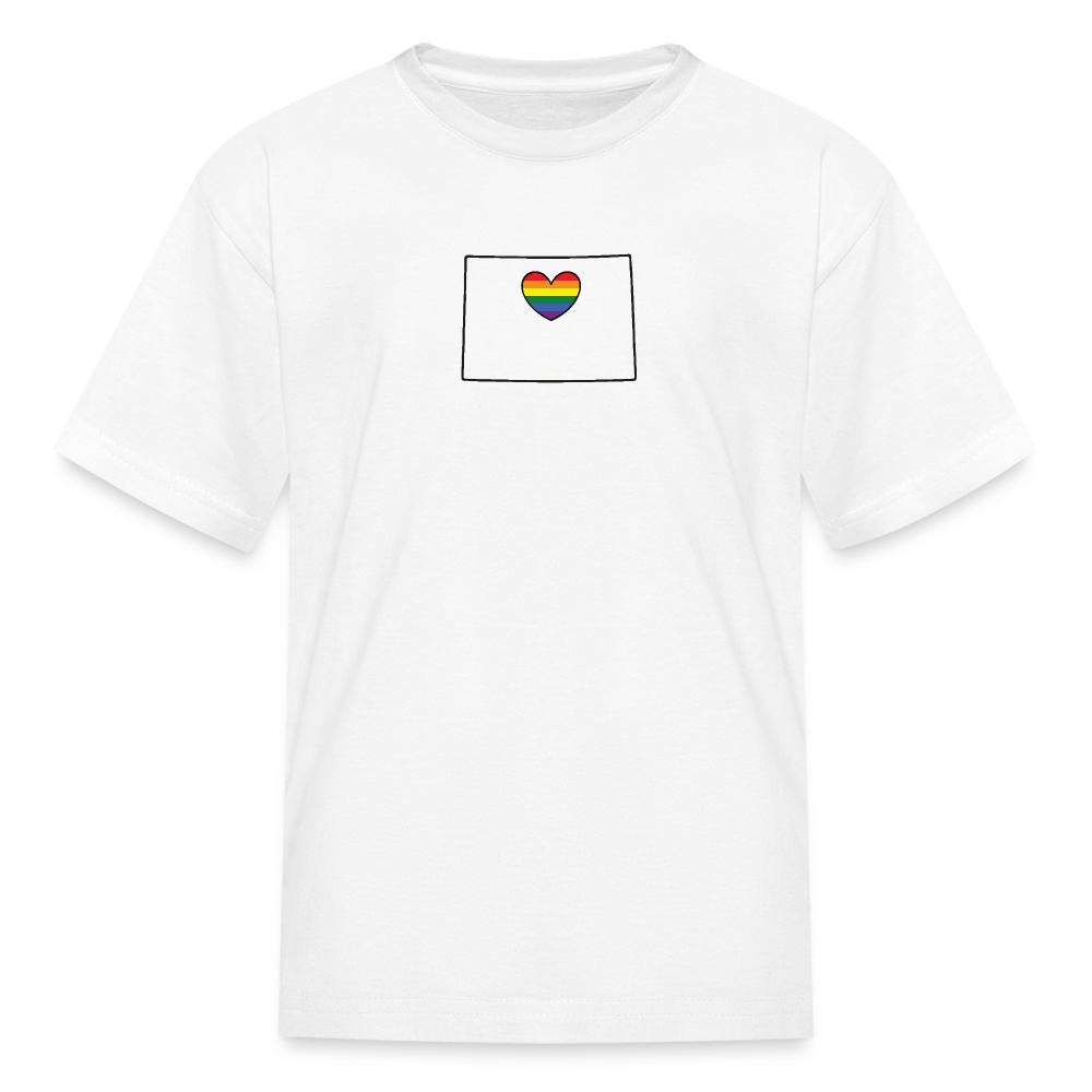 Colorado STATEment Pride Kid's White Tee Shirt - white