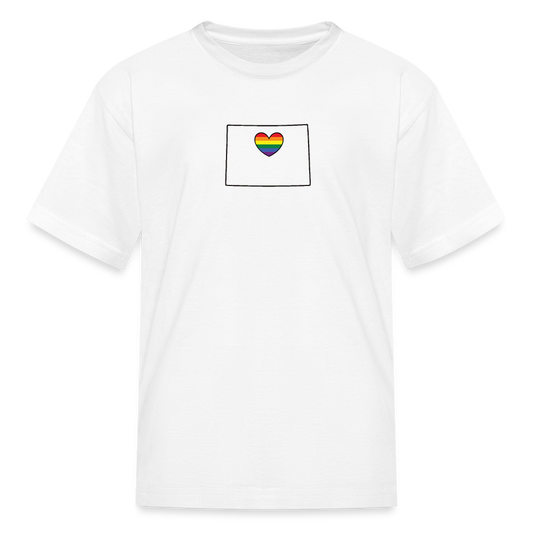 Colorado STATEment Pride Kid's White Tee Shirt - white