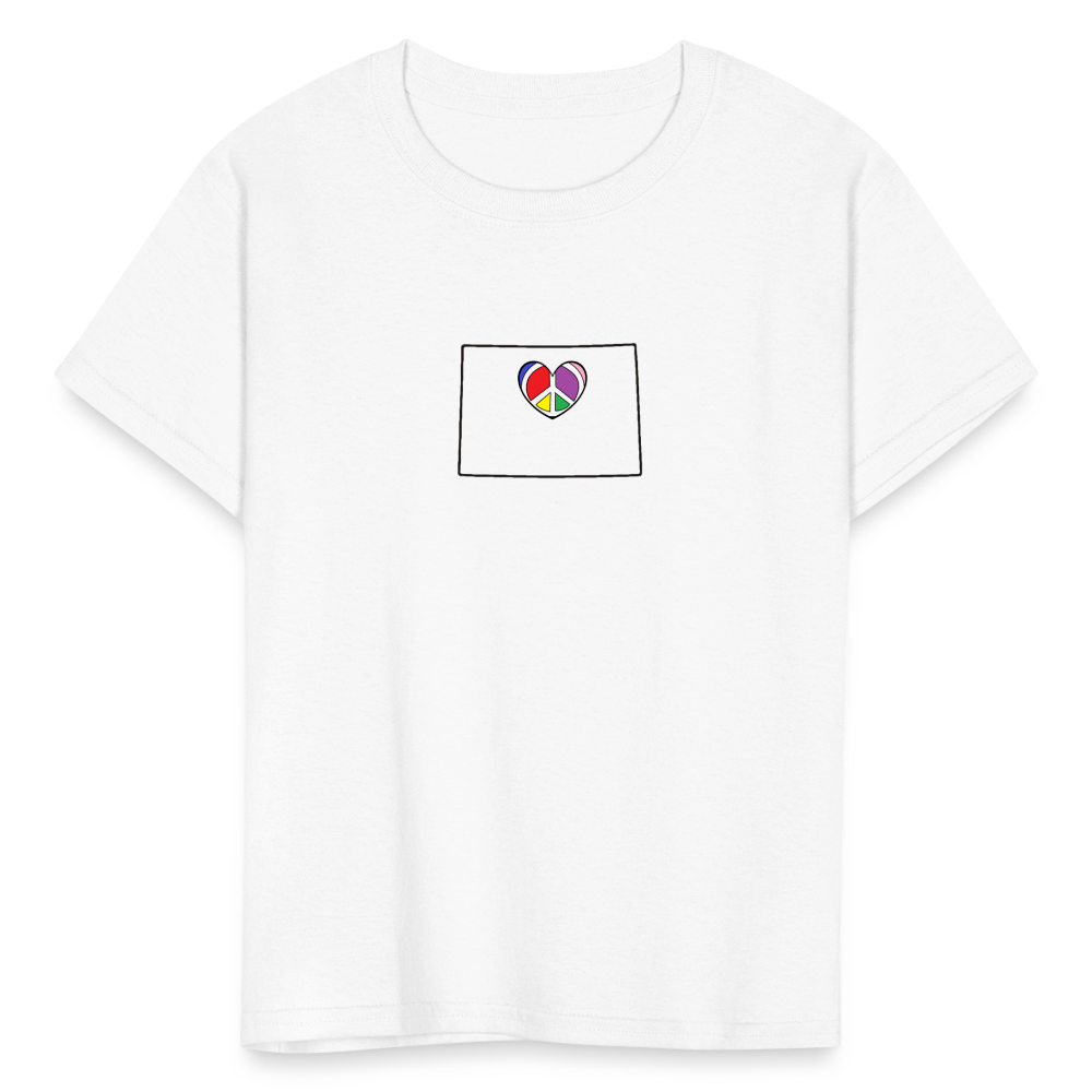 Colorado STATEment Peace Kid's White Tee Shirt - white