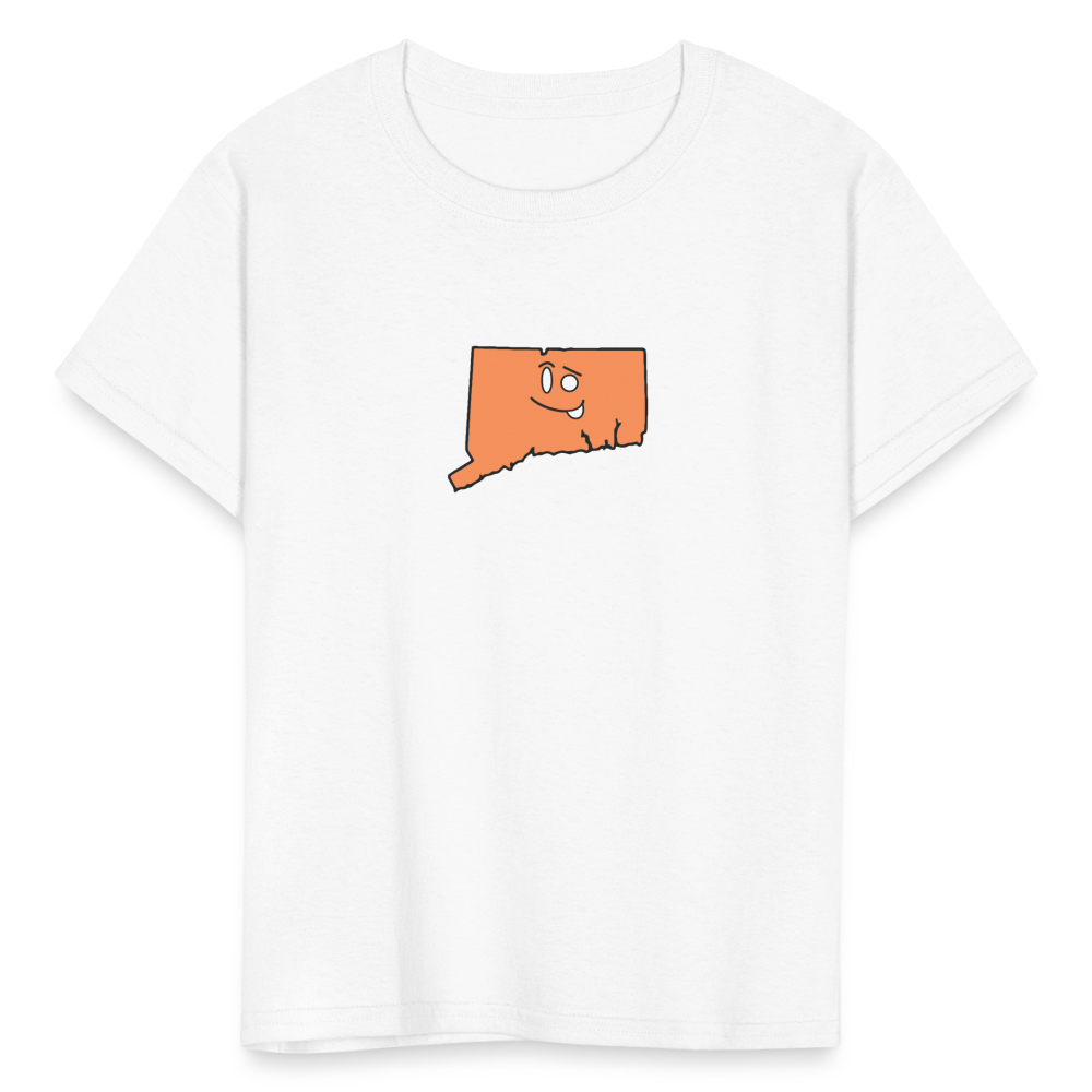 Connecticut STATEment Sassy Kid's White Tee Shirt - white