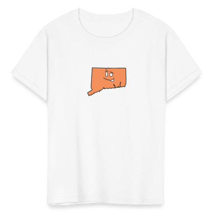 Connecticut STATEment Sassy Kid's White Tee Shirt - white