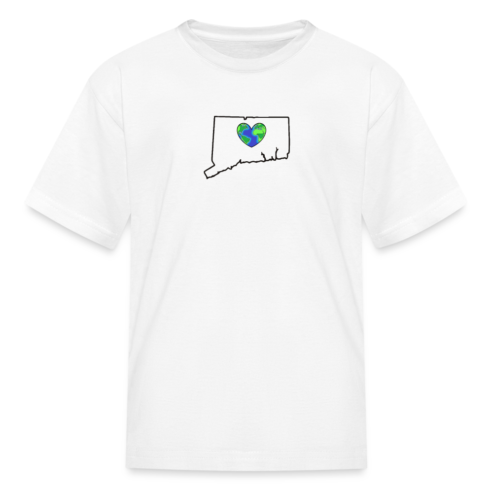 Connecticut STATEment Earth Kid's White Tee Shirt - white