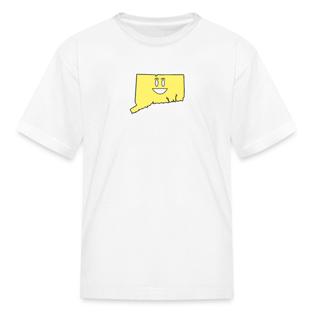 Connecticut STATEment Happy Kid's White Tee Shirt - white