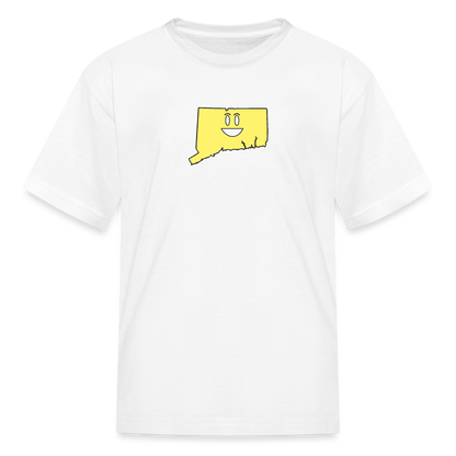 Connecticut STATEment Happy Kid's White Tee Shirt - white