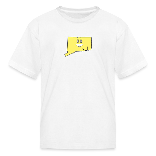 Connecticut STATEment Happy Kid's White Tee Shirt - white