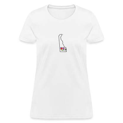 Delaware STATEment Peace Women's White Tee Shirt - white