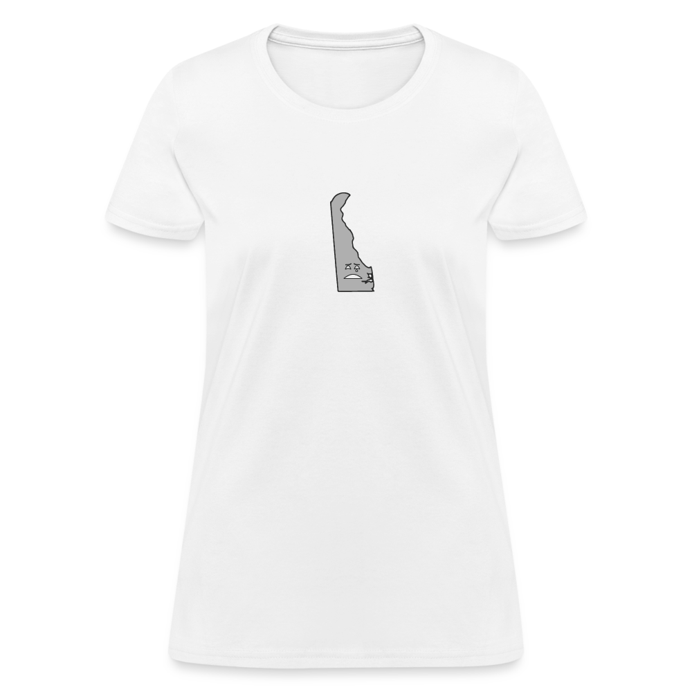 Delaware STATEment Moody Women's White Tee Shirt - white